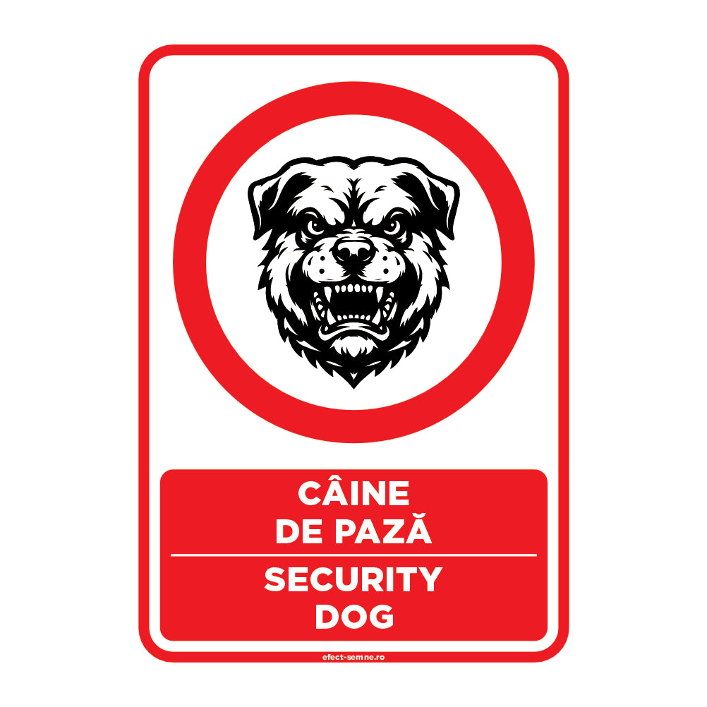 Semn Rutier - Câine De Pază Semn Rutier - Câine De Pază