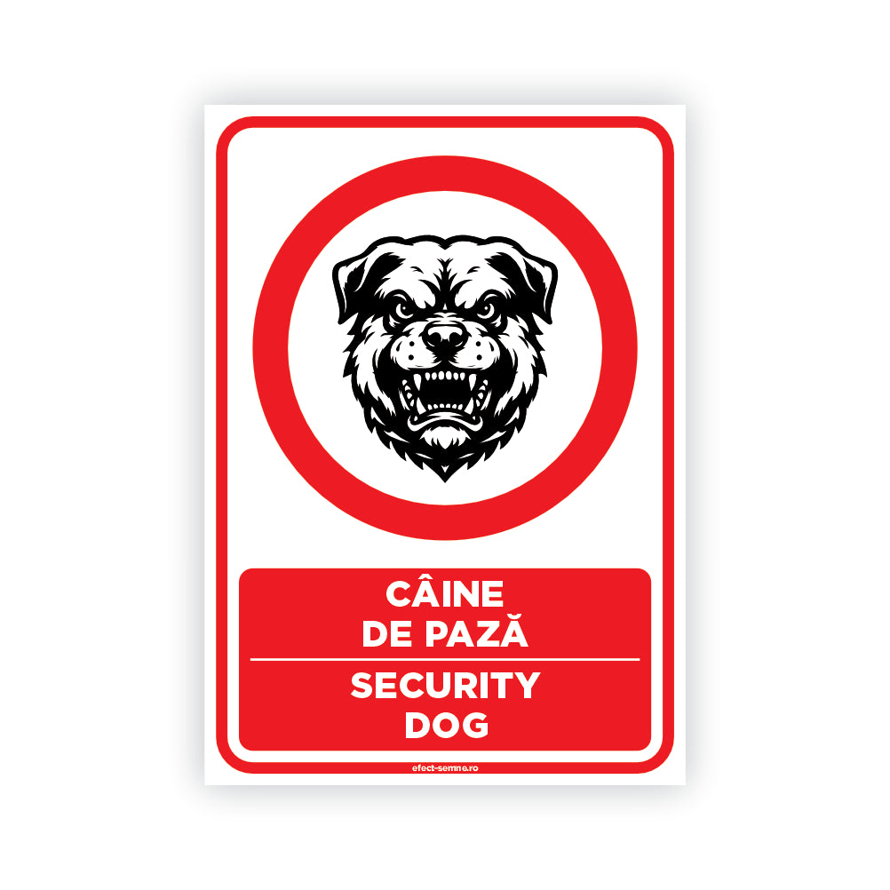 Semn Rutier - Câine De Pază Semn Rutier - Câine De Pază