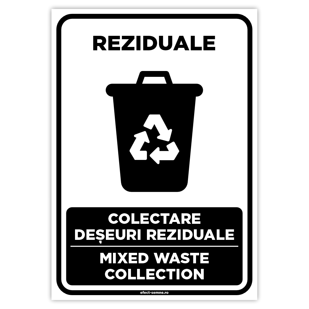 Semn Colectare Reziduale Semn Colectare Reziduale