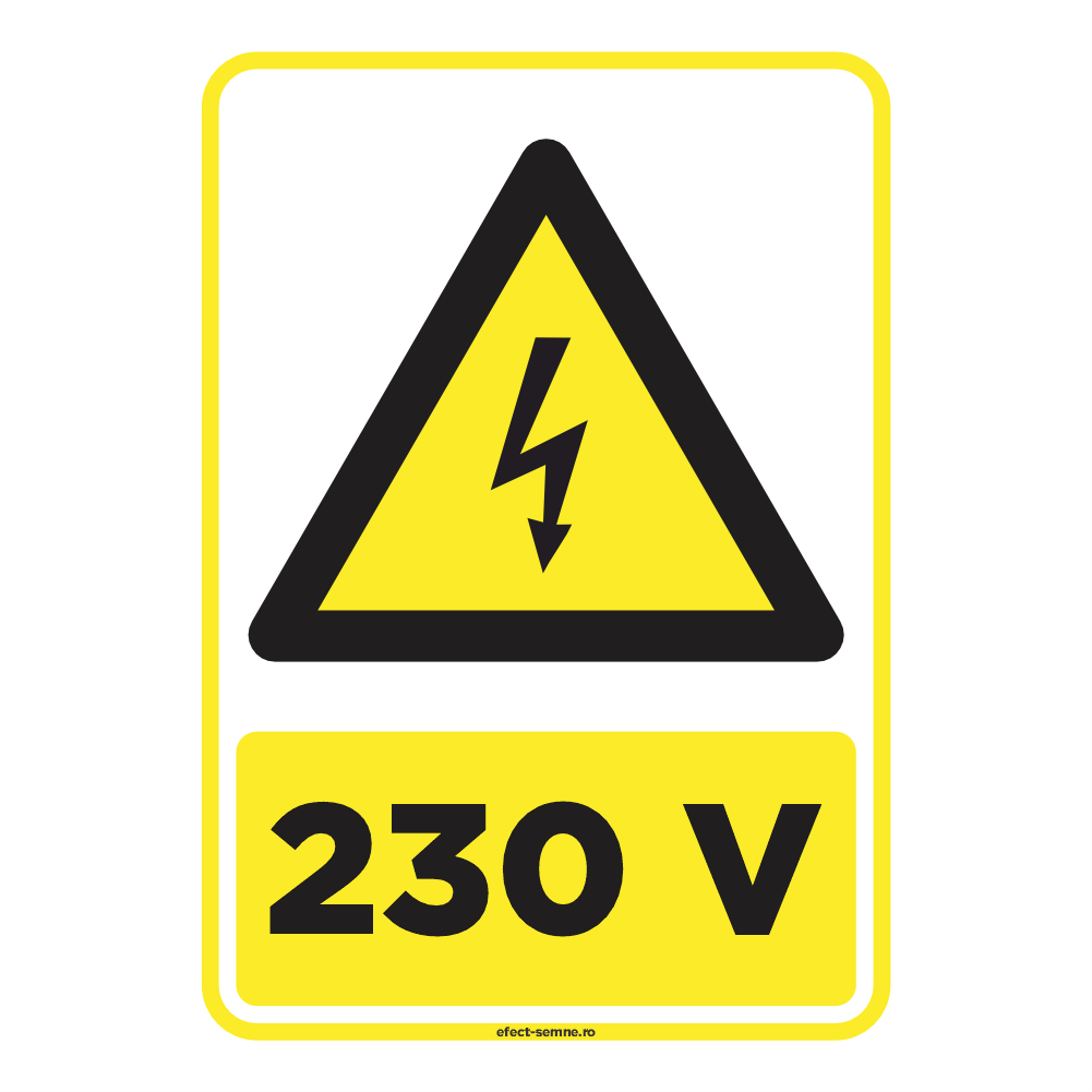 Semn Avertizare - Voltaj Semn Avertizare - Voltaj