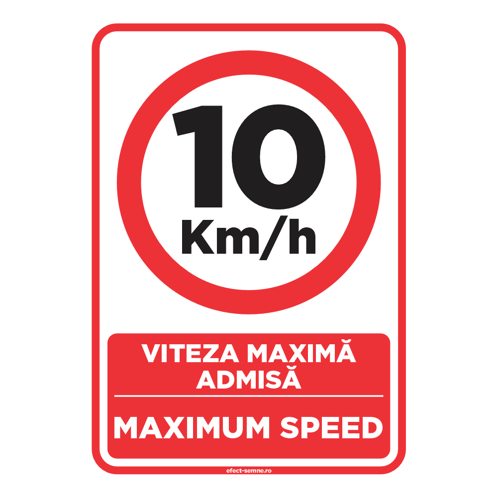 Semn Rutier - Viteza Maximă Admisă Semn Rutier - Viteza Maximă Admisă