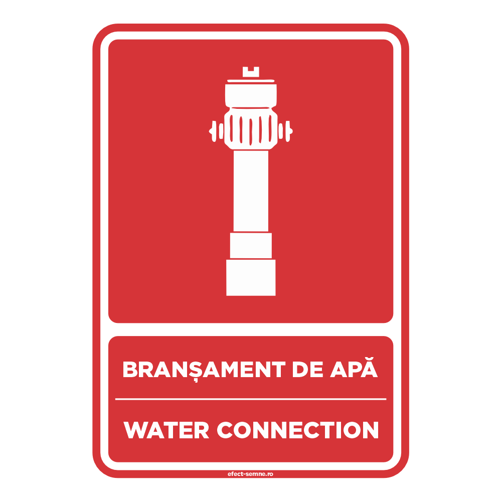 Semn Incendiu - Branșament de Apă Semn Incendiu - Branșament de Apă