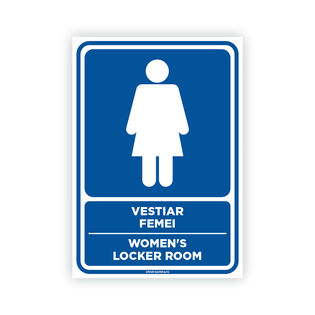 Semn Informare - Vestiar Femei Semn Informare - Vestiar Femei