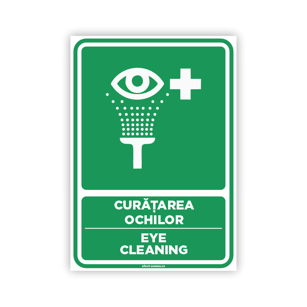 Semn Informare - Curățarea Ochilor Semn Informare - Curățarea Ochilor