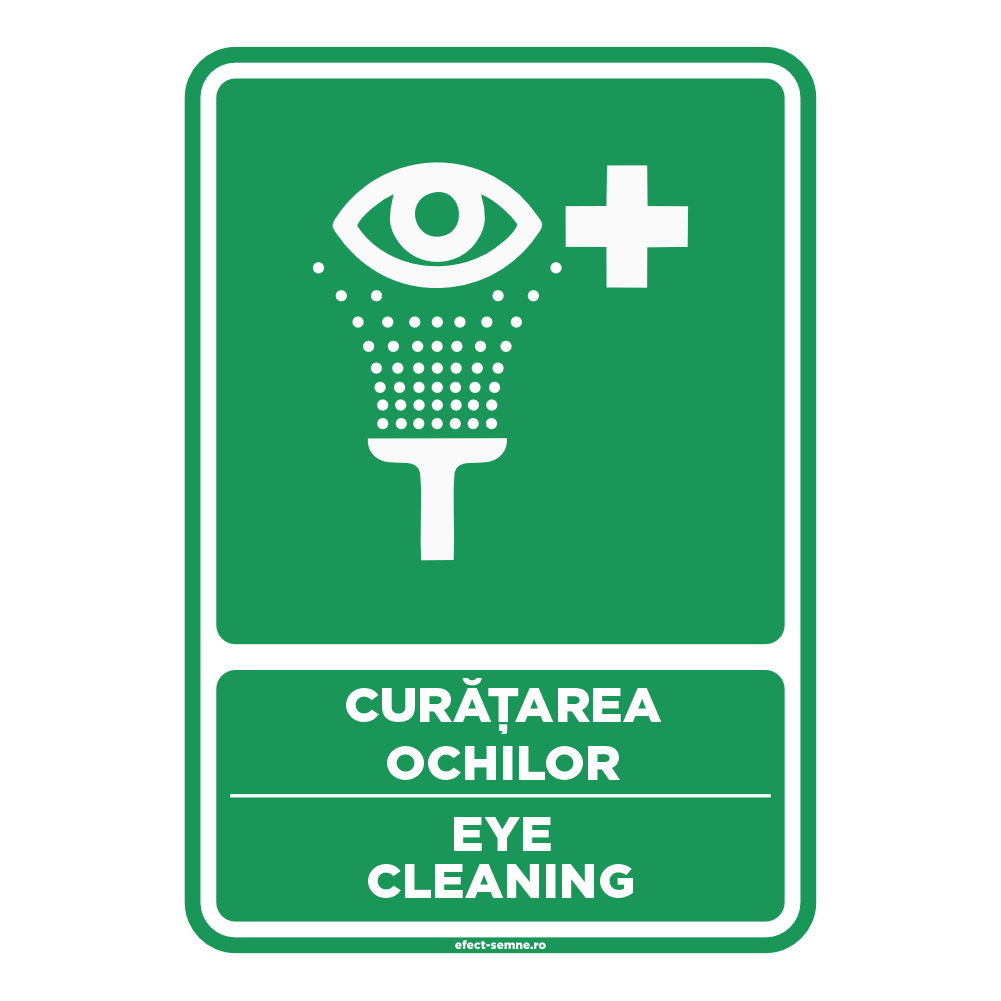 Semn Informare - Curățarea Ochilor Semn Informare - Curățarea Ochilor