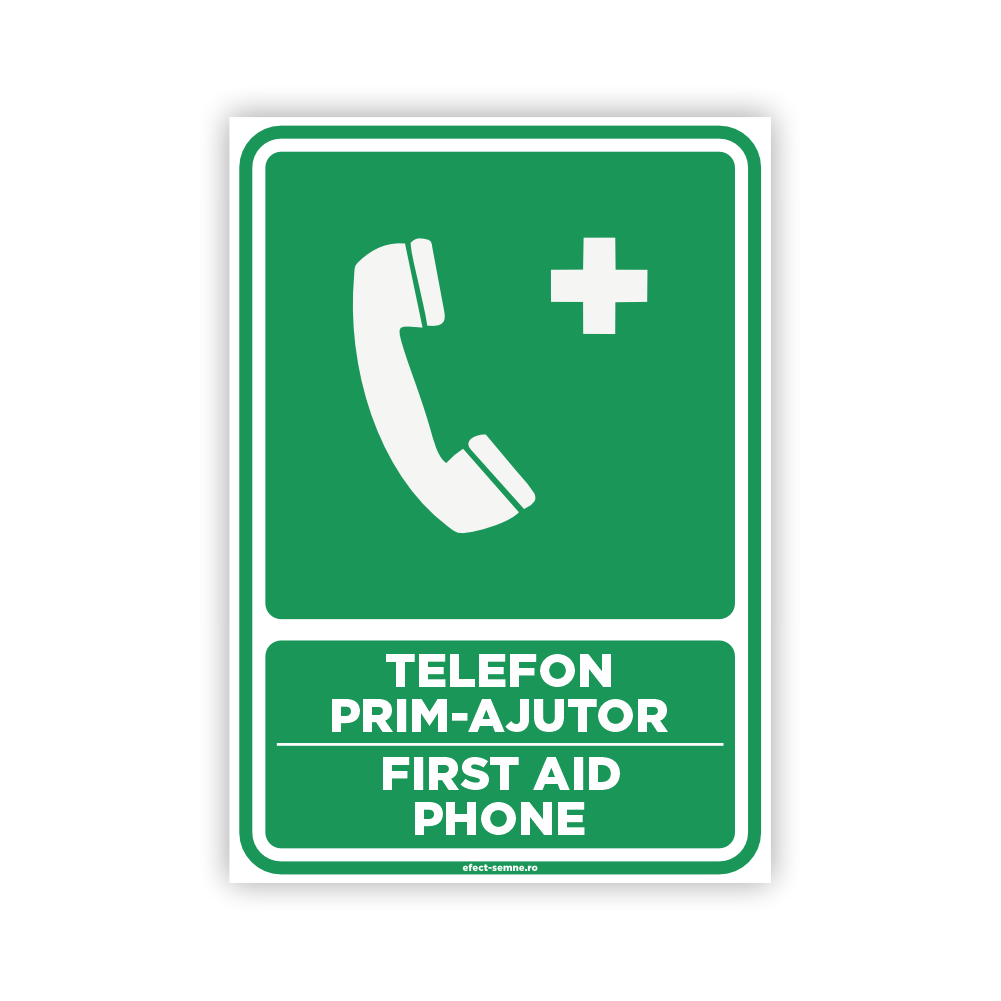 Semn Informare - Telefon Prim-Ajutor Semn Informare - Telefon Prim-Ajutor