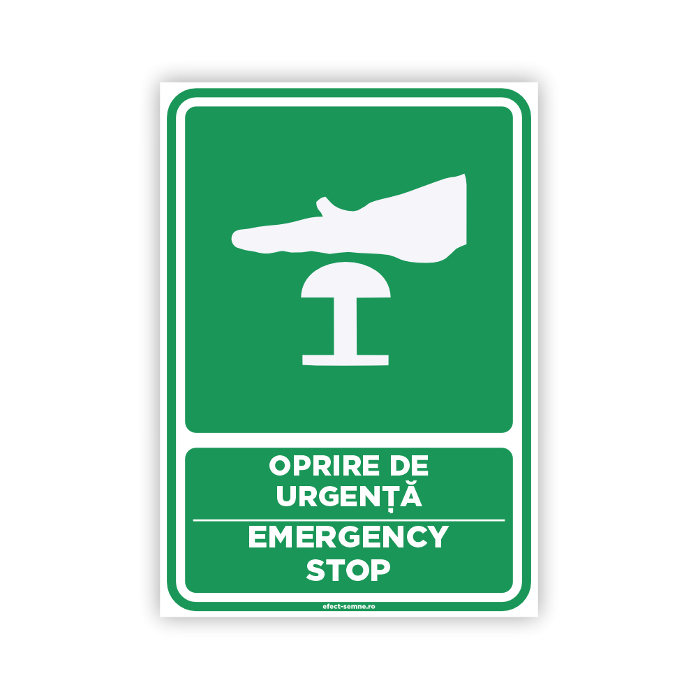 Semn Informare - Oprire de Urgență Semn Informare - Oprire de Urgență