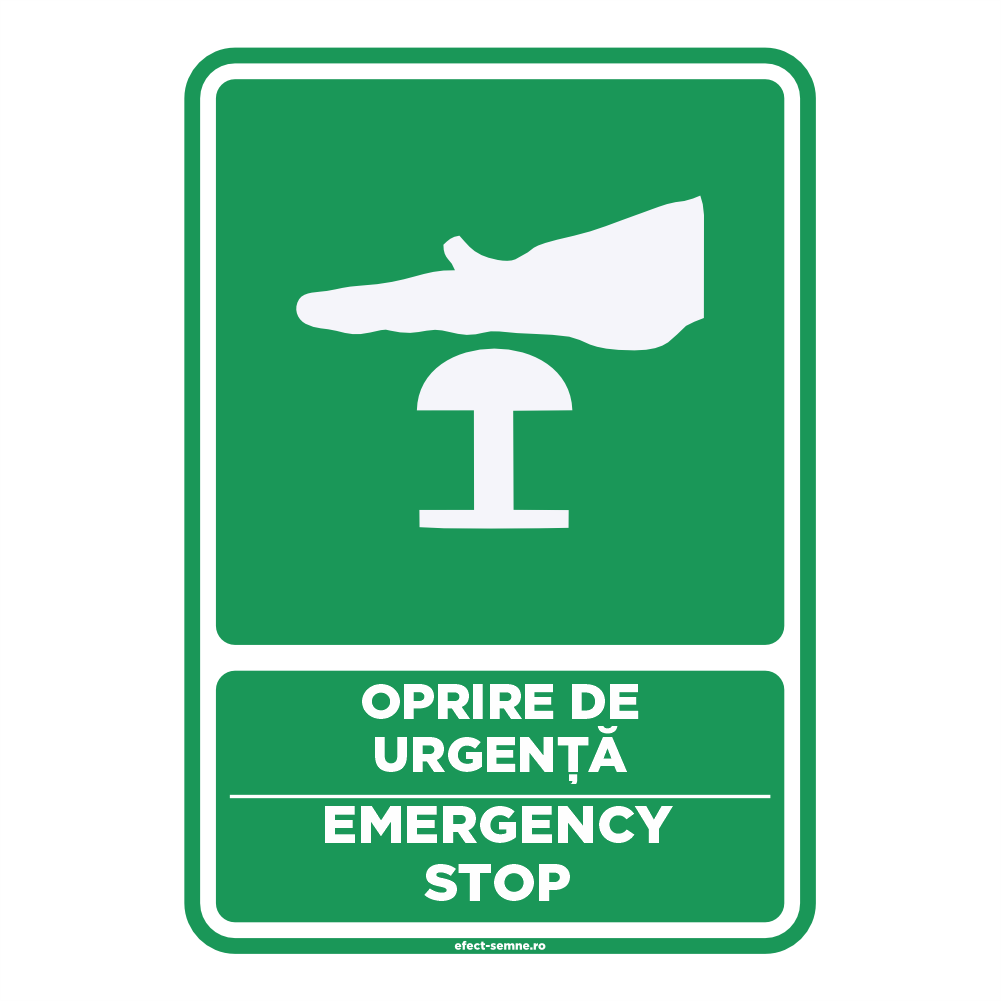 Semn Informare - Oprire de Urgență Semn Informare - Oprire de Urgență