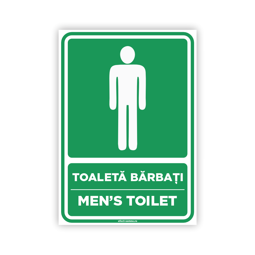 Semn Informare - Toaletă Bărbați Semn Informare - Toaletă Bărbați