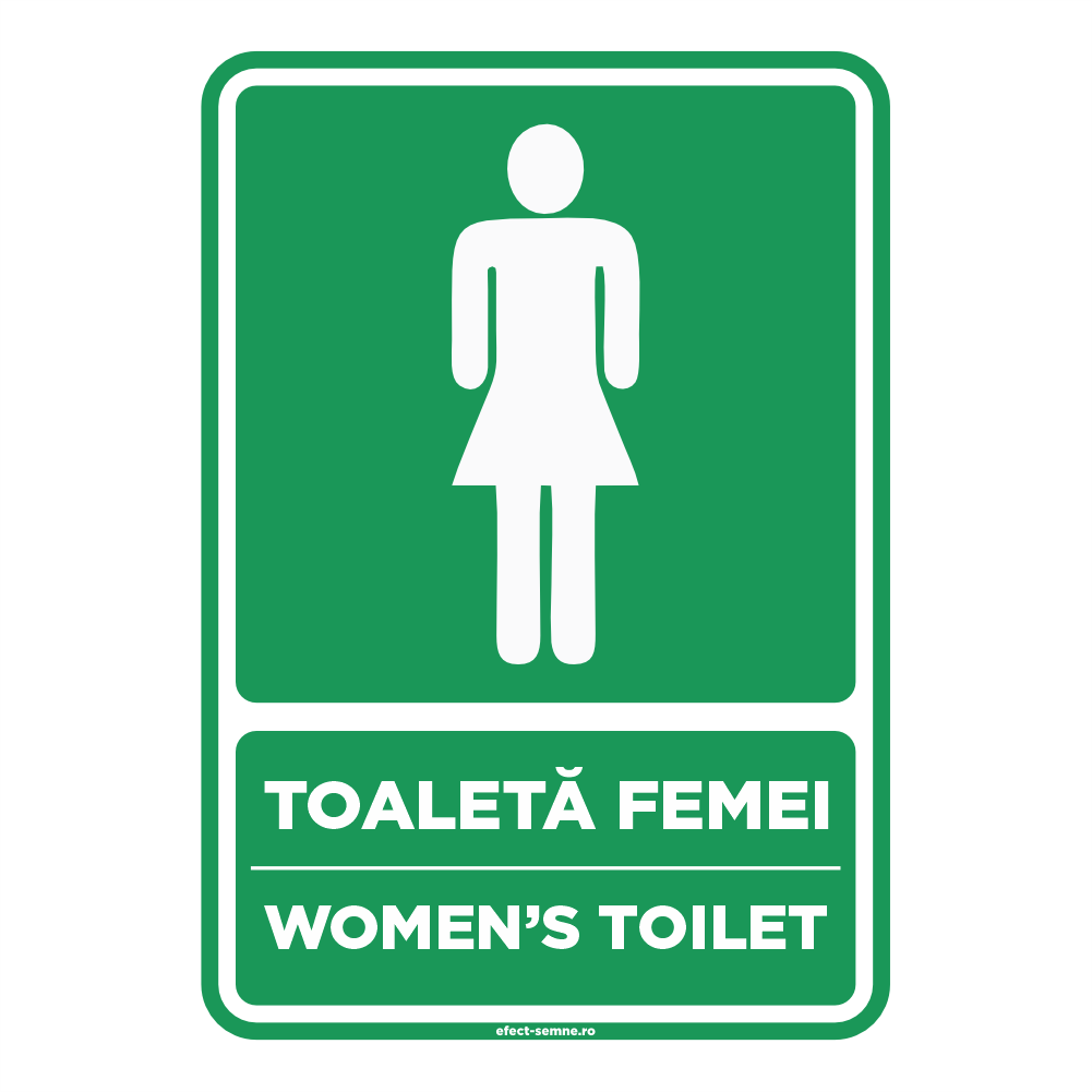 Semn Informare - Toaletă Femei Semn Informare - Toaletă Femei