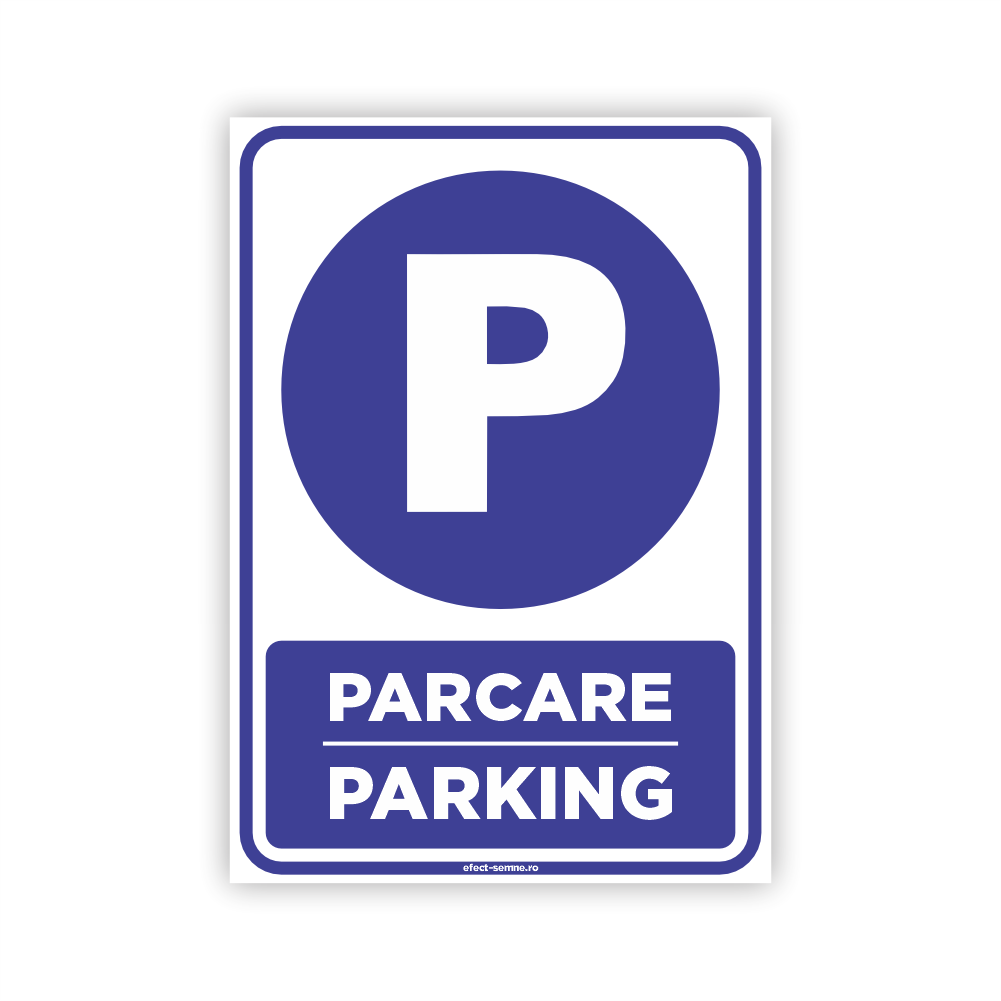 Semn Obligare - Parcare Semn Obligare - Parcare