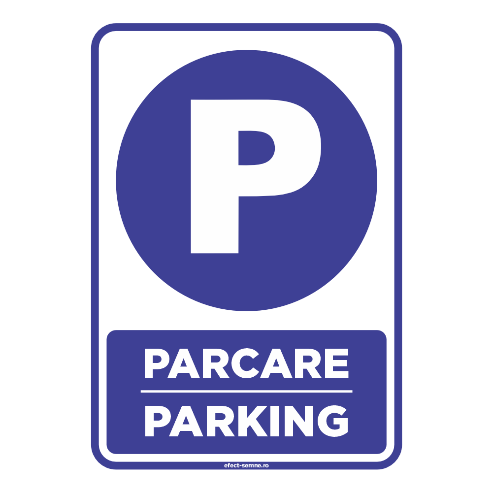 Semn Obligare - Parcare Semn Obligare - Parcare