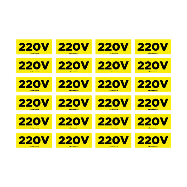 Semn Avertizare - 24 Etichete 220V