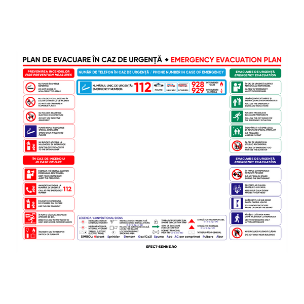 Semn Plan de Evacuare Personalizat