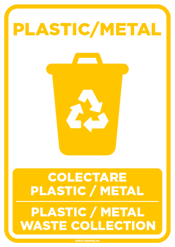 Semn Colectare Plastic si Metal