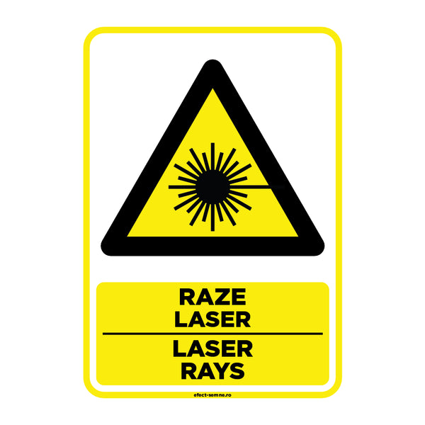 Semn Avertizare - Raze Laser