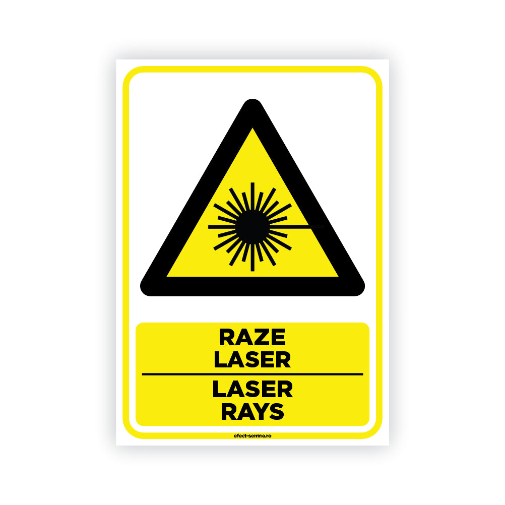 Semn Avertizare - Raze Laser