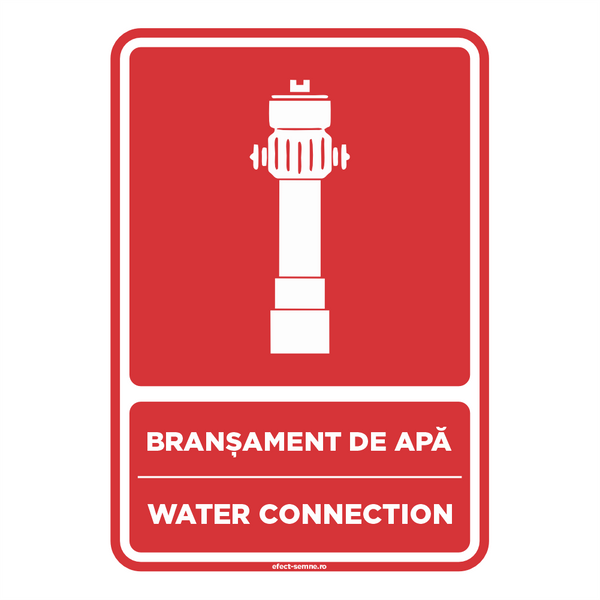 Semn Incendiu - Branșament de Apă