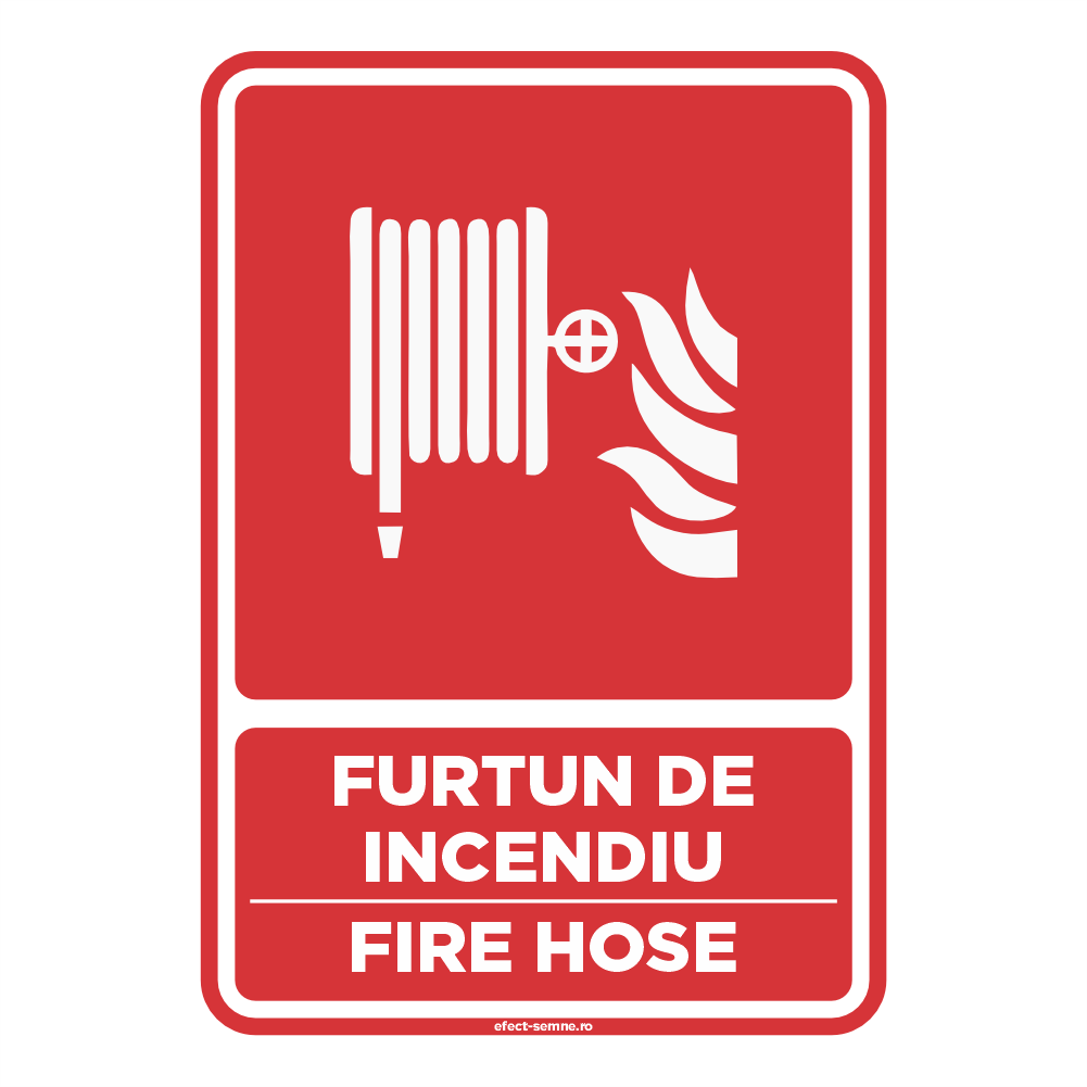 Semn Incendiu - Furtun de Incendiu