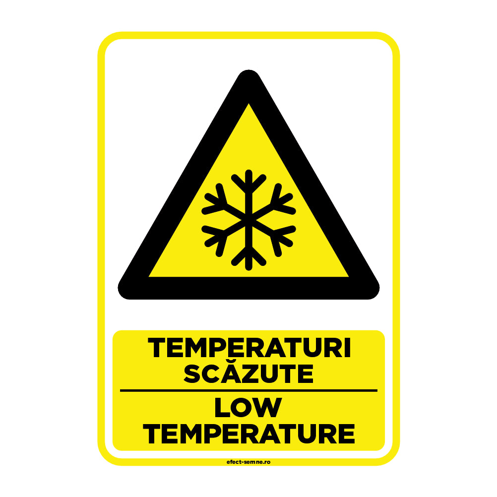 Semn Avertizare - Temperaturi Scăzute