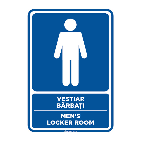 Semn Informare - Vestiar Bărbați