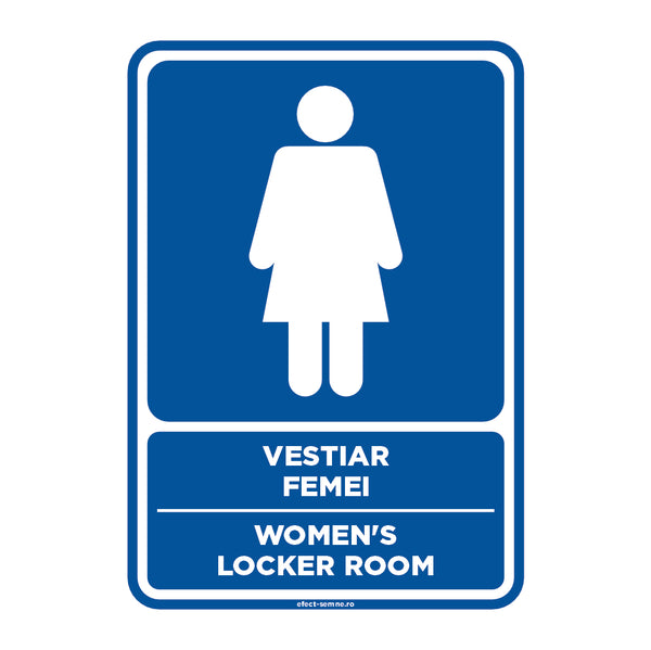 Semn Informare - Vestiar Femei