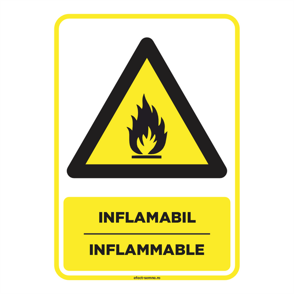 Semn Avertizare - Inflamabil