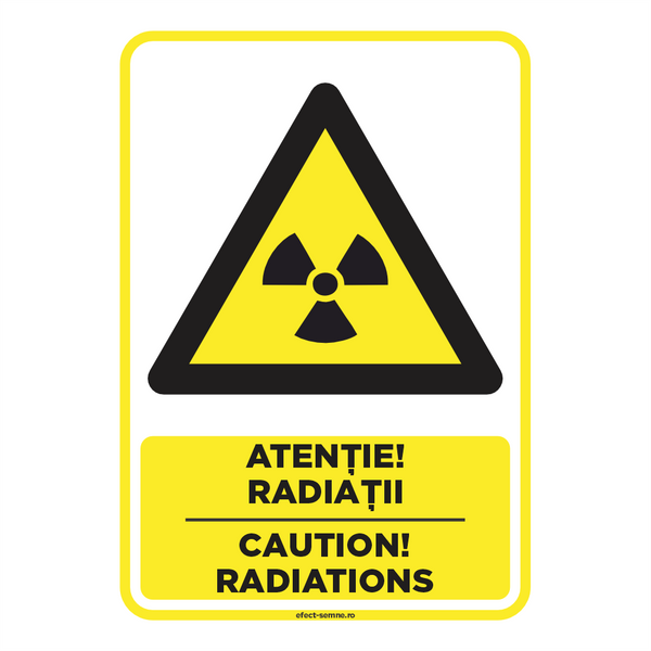 Semn Avertizare - Radiații