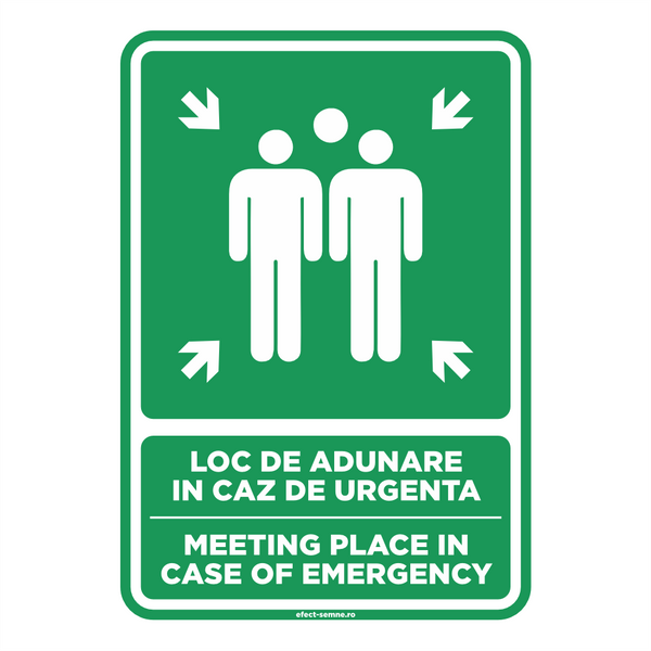 Semn Evacuare - Loc de Adunare În Caz de Urgență