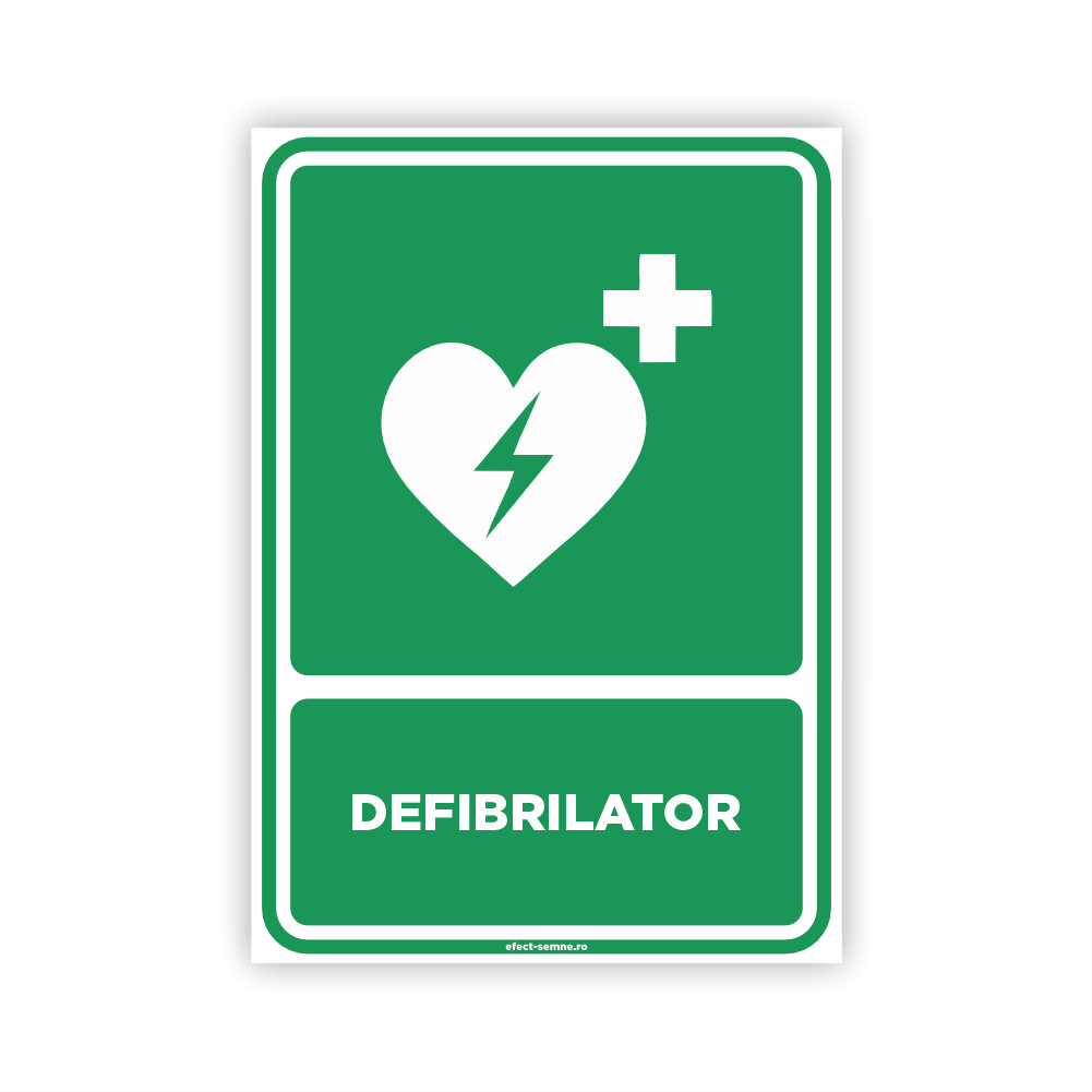 Semn Informare - Defibrilator