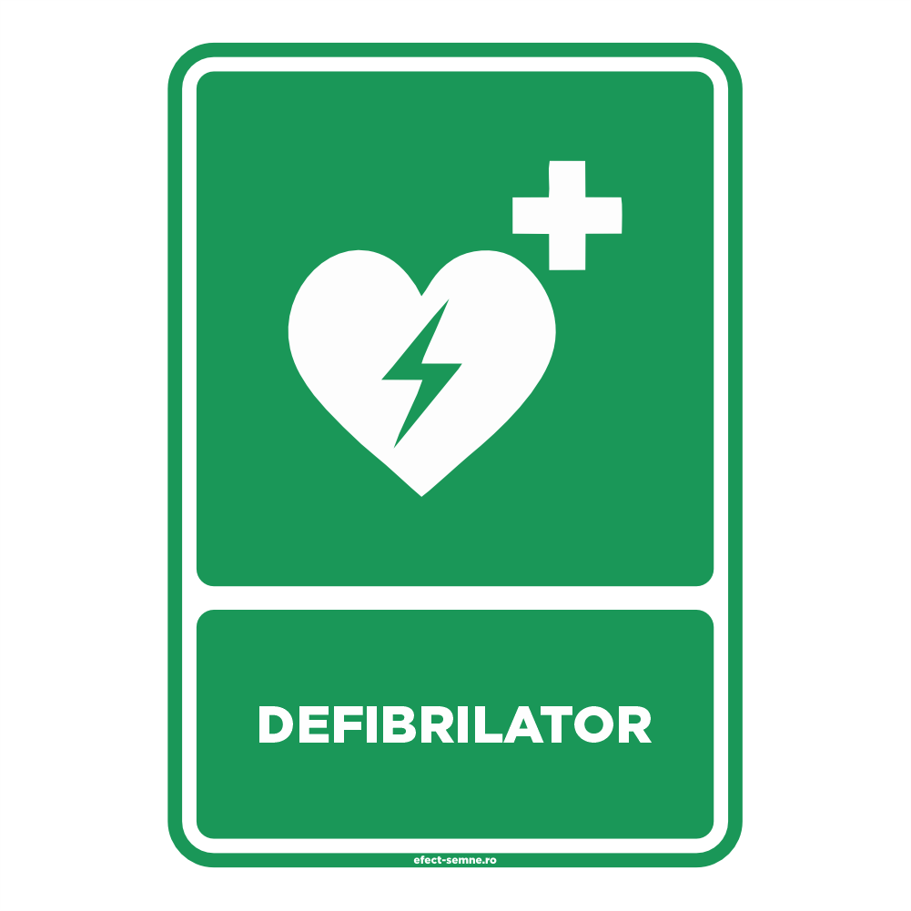 Semn Informare - Defibrilator