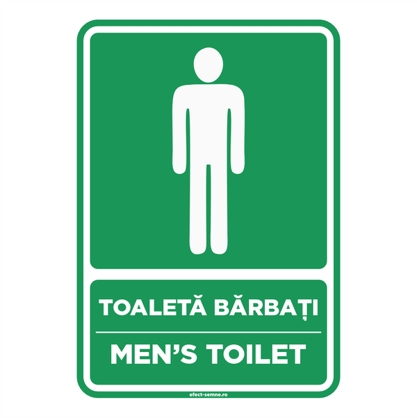 Semn Informare - Toaletă Bărbați