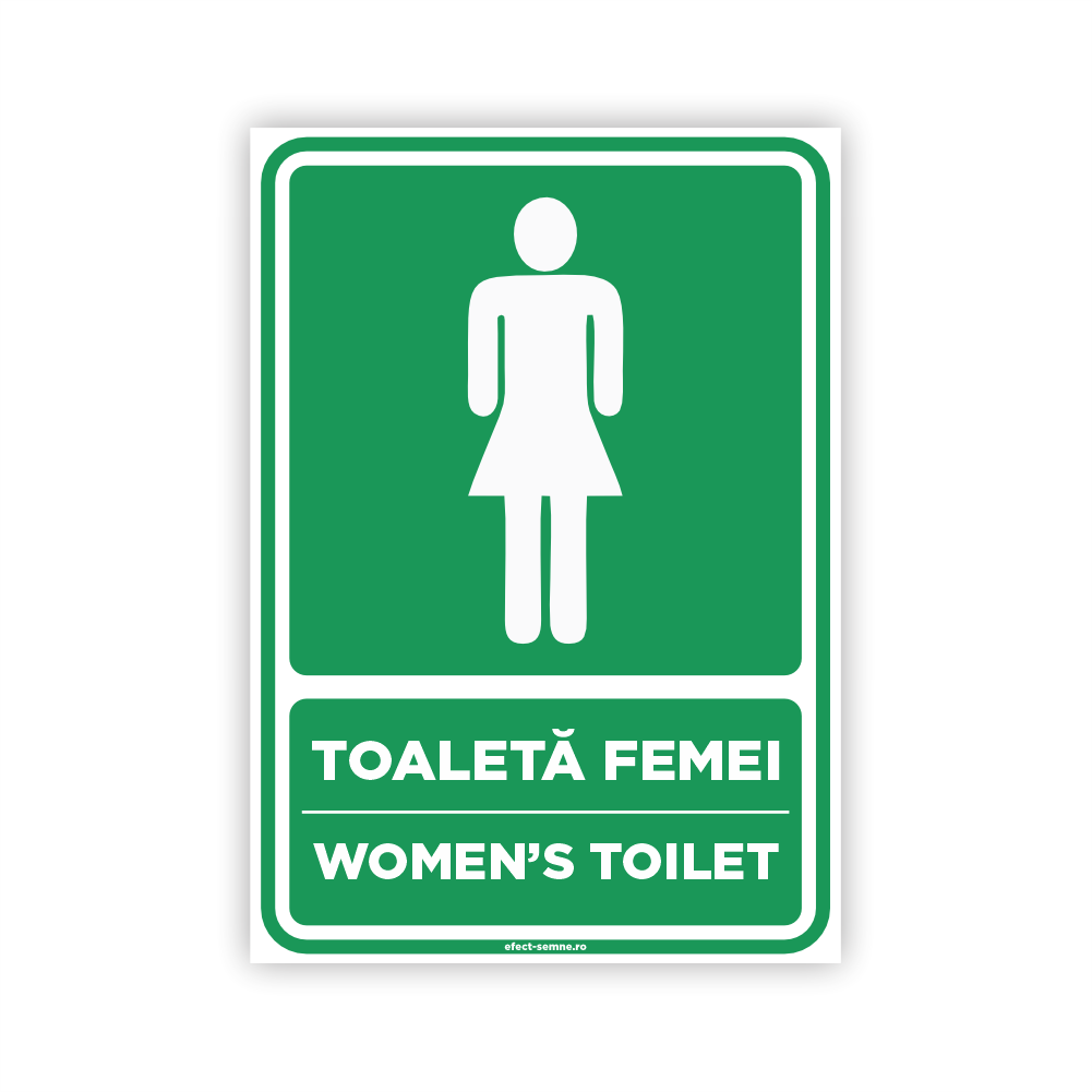 Semn Informare - Toaletă Femei – Efect-Semne.ro